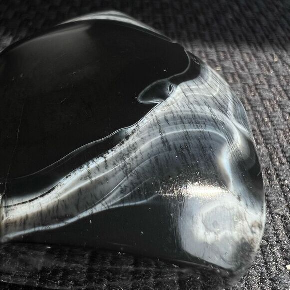Black Agate Crystal Tear‎ Drop (3) - Picture 4 of 16
